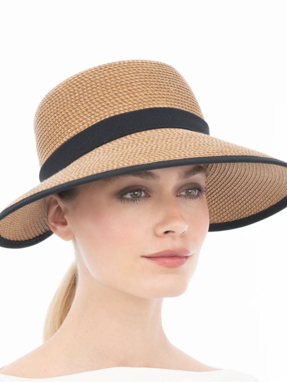 Eric Javits Sunbust Hat/ Visor Packable UPF 50+ NWOT